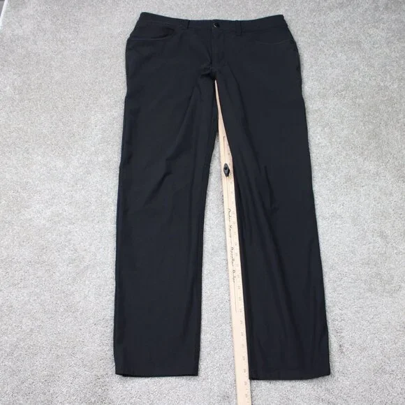 Lululemon Pants Mens 32 Black ABC Warpstreme Classic fit Straight 30" inseam - Picture 2 of 12